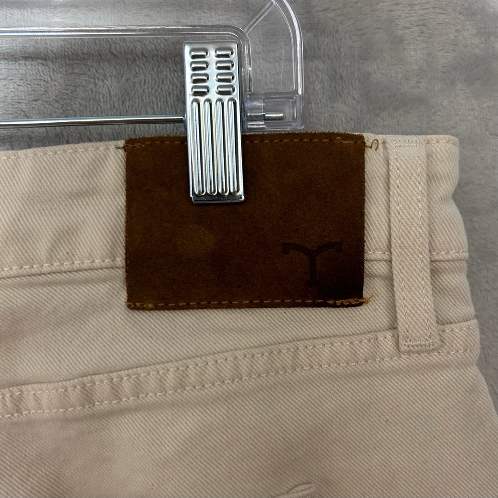 Tecovas Cream Boot Cut Jeans with Mid-Rise Waist - Picture 6 of 12